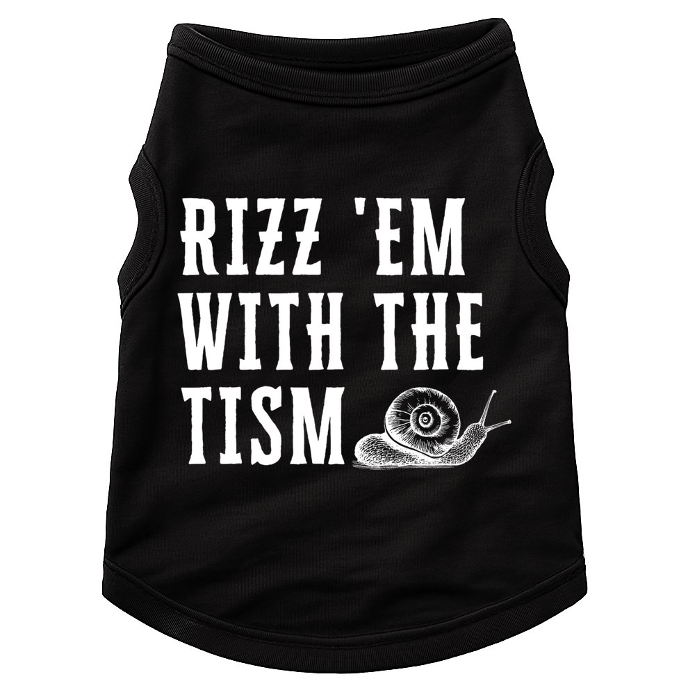 Rizz Em With The Tism Funny Autism Perfect Awareness Gift Doggie Tank