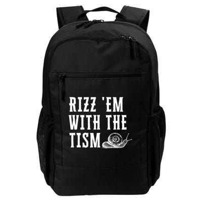 Rizz Em With The Tism Funny Autism Perfect Awareness Gift Backpack