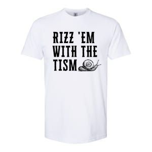 Rizz Em With The Tism Funny Autism Perfect Awareness Gift Softstyle CVC T-Shirt