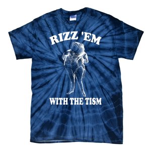 Rizz Em With The Tism Funny Meme Frog Tie-Dye T-Shirt