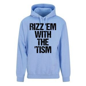 Rizz Em With The Tism Unisex Surf Hoodie