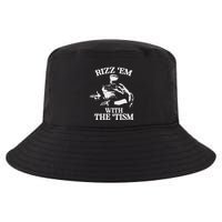 Rizz Em With The Tism Funny Meme Frog Cool Comfort Performance Bucket Hat