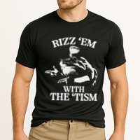 Rizz Em With The Tism Funny Meme Frog Performance Shirt