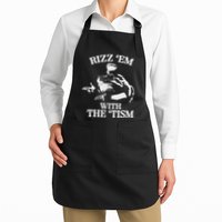 Rizz Em With The Tism Funny Meme Frog Apron