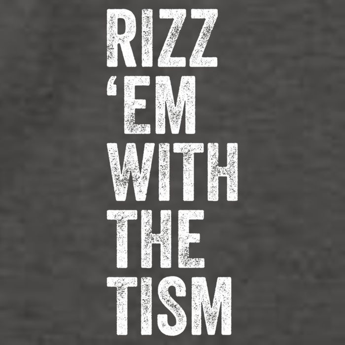 Rizz Em With The Tism Funny Autism Awareness Autistic Quote Meaningful Gift Vector Backpack