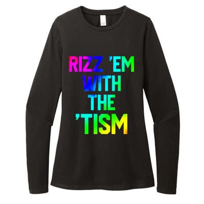 Rizz Em With Tism Great Gift Funny Autism Autistic Tiedye Funny Gift Womens CVC Long Sleeve Shirt