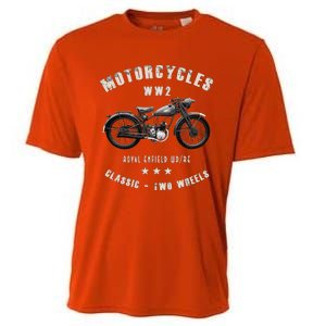 Royal Enfield Wdre Classic Motorcycle Ww2 Cooling Performance Crew T-Shirt