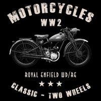 Royal Enfield Wdre Classic Motorcycle Ww2 Drawstring Bag