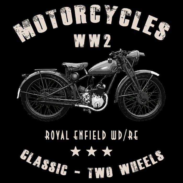 Royal Enfield Wdre Classic Motorcycle Ww2 Drawstring Bag