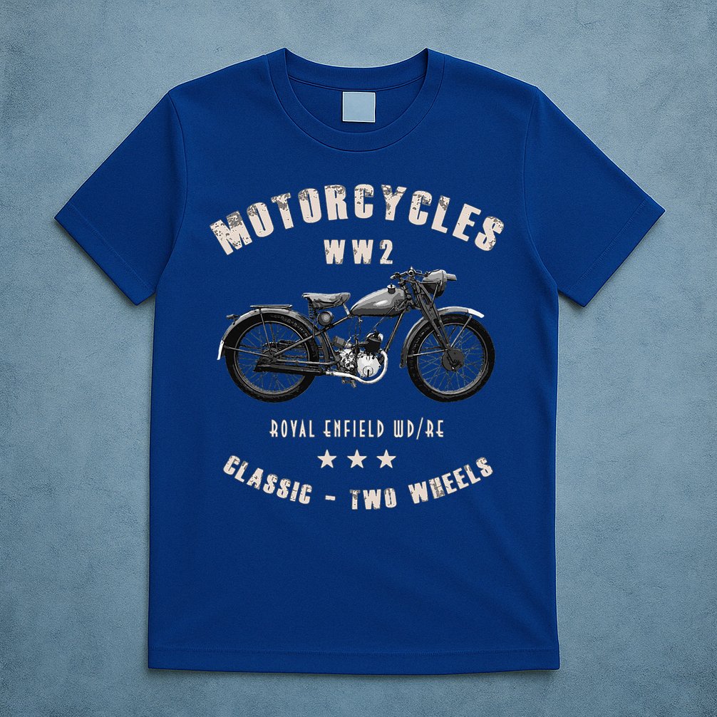 Royal Enfield Wdre Classic Motorcycle Ww2 T-Shirt