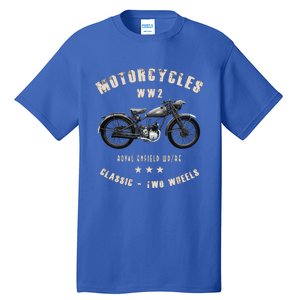 Royal Enfield Wdre Classic Motorcycle Ww2 Tall T-Shirt