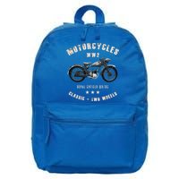 Royal Enfield Wdre Classic Motorcycle Ww2 16 in Basic Backpack