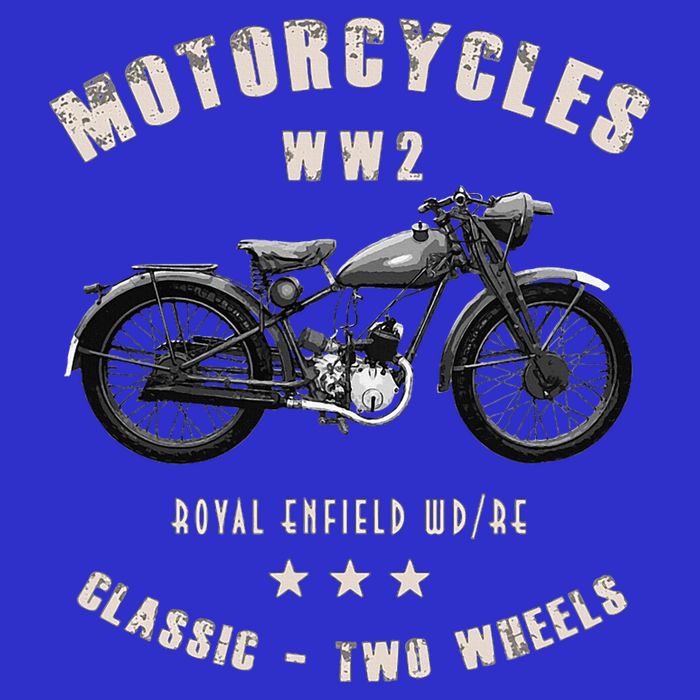 Royal Enfield Wdre Classic Motorcycle Ww2 16 in Basic Backpack