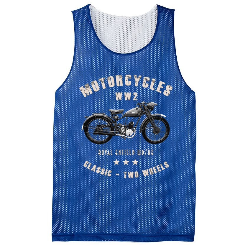 Royal Enfield Wdre Classic Motorcycle Ww2 Mesh Reversible Basketball Jersey Tank
