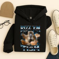 Rizz Em With The Tism Capybara Funny Oddly Dank Hoodie