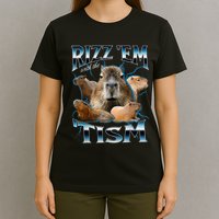 Rizz Em With The Tism Capybara Funny Oddly Dank T-Shirt