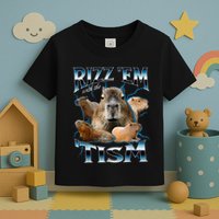 Rizz Em With The Tism Capybara Funny Oddly Dank Toddler T-Shirt