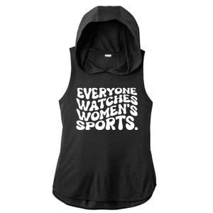 Retro Everyone Watches WomenS Sports Ladies PosiCharge Tri-Blend Wicking Draft Hoodie Tank