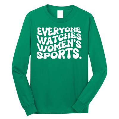 Retro Everyone Watches WomenS Sports Long Sleeve Shirt