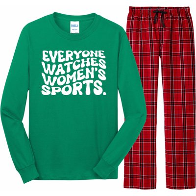 Retro Everyone Watches WomenS Sports Long Sleeve Pajama Set