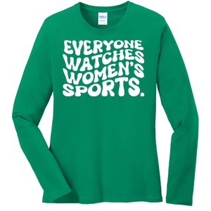 Retro Everyone Watches WomenS Sports Ladies Long Sleeve Shirt