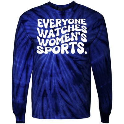 Retro Everyone Watches WomenS Sports Tie-Dye Long Sleeve Shirt