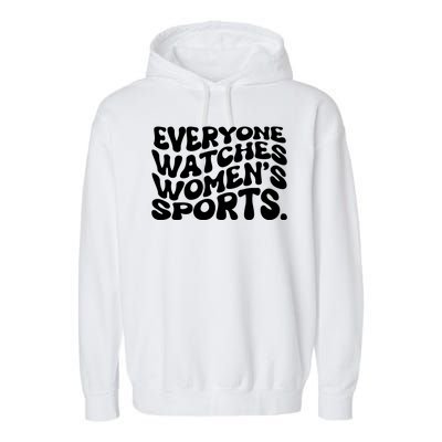 Retro Everyone Watches WomenS Sports Garment-Dyed Fleece Hoodie