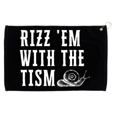 Rizz Em With The Tism Autism Awareness Grommeted Golf Towel