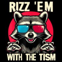 Rizz Em With The Tism Retro Vintage Raccoon Meme Bag