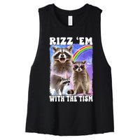 Rizz Em With The Tism Rizzler Ohio Rizz Women's Racerback Cropped Tank