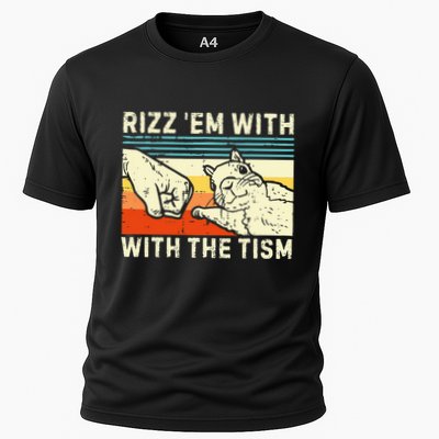 Rizz Em With The Tism Rizzler Joke Meme Rizzling Squirrel Performance Shirt