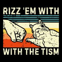 Rizz Em With The Tism Rizzler Joke Meme Rizzling Squirrel Sweatshirt