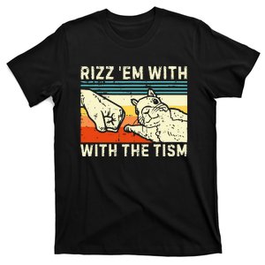 Rizz Em With The Tism Rizzler Joke Meme Rizzling Squirrel T-Shirt