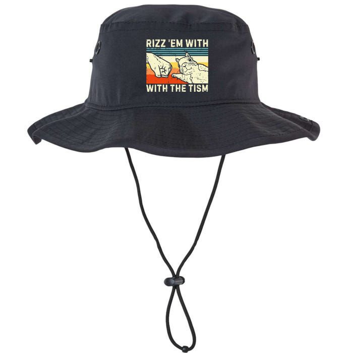 Rizz Em With The Tism Rizzler Joke Meme Rizzling Squirrel Bucket Hat