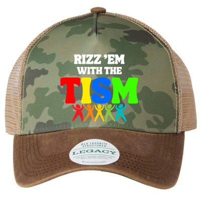 Rizz Em With The Tism Legacy Tie Dye Trucker Hat
