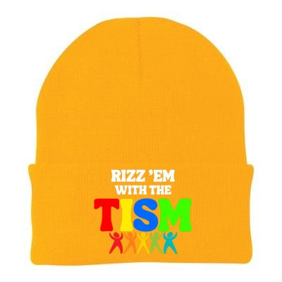 Rizz Em With The Tism Knit Cap Winter Beanie