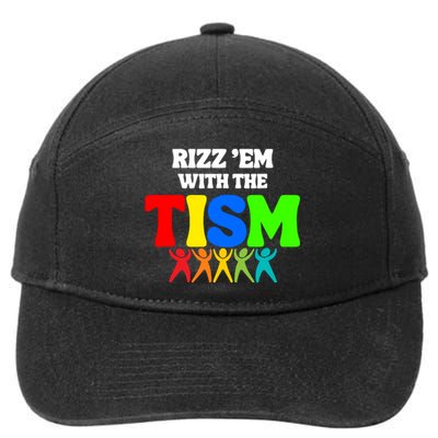 Rizz Em With The Tism 7-Panel Snapback Hat