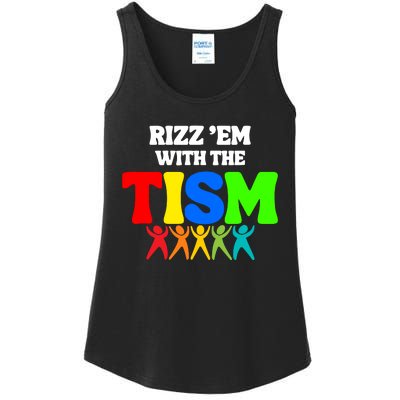 Rizz Em With The Tism Ladies Essential Tank