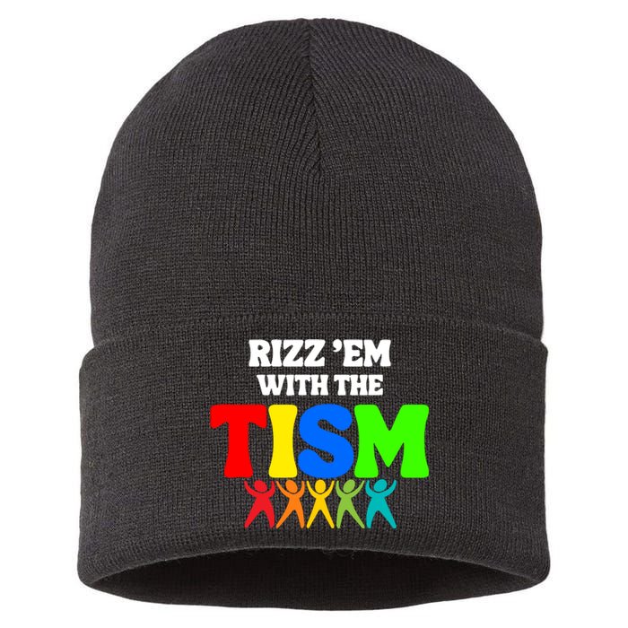 Rizz Em With The Tism Sustainable Knit Beanie