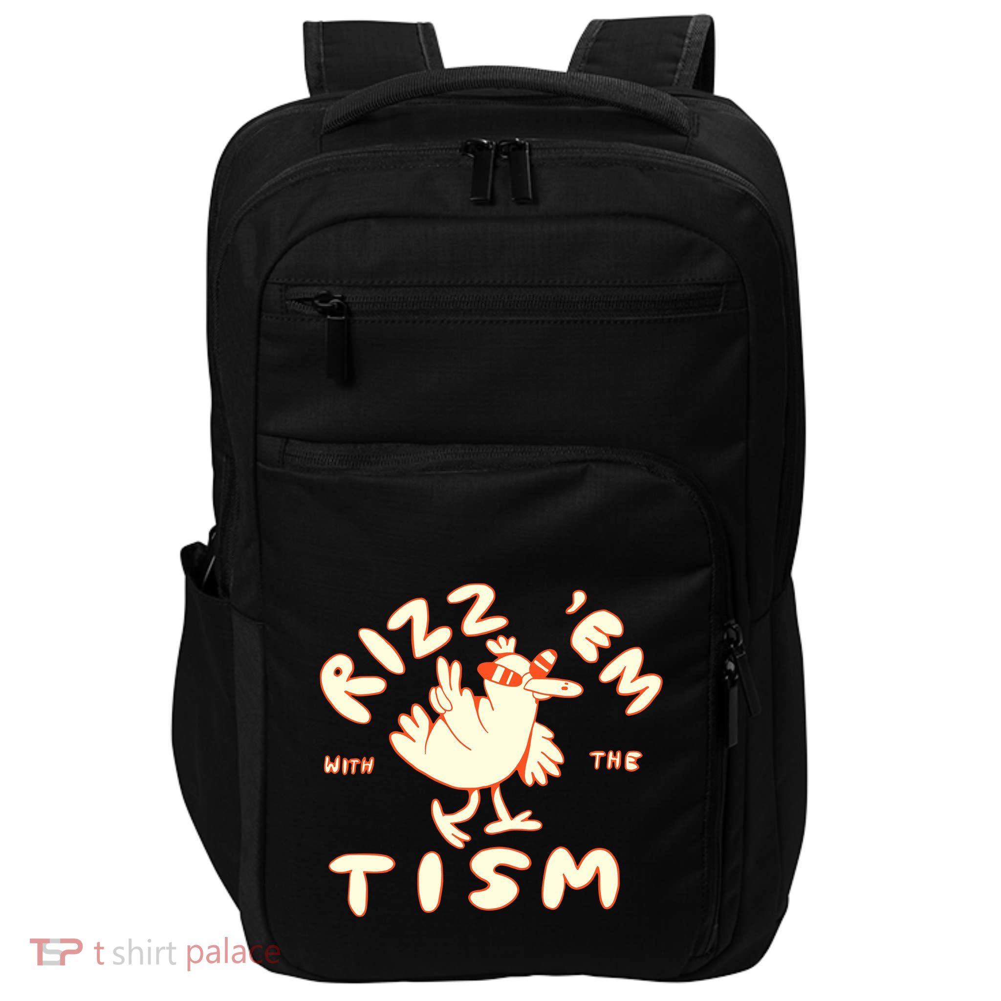 Rizz Em With The Tism Impact Tech Backpack