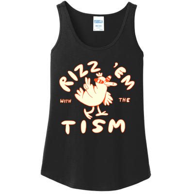 Rizz Em With The Tism Ladies Essential Tank