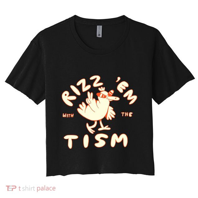 Rizz Em With The Tism Crop Top