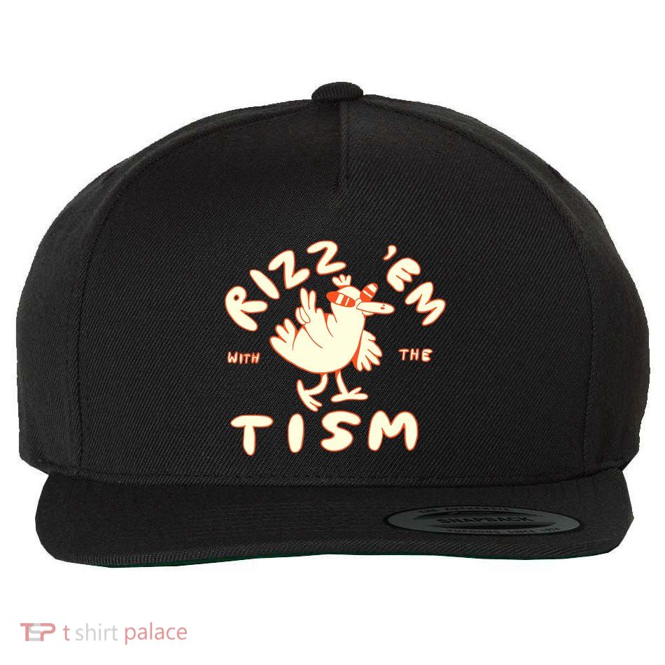 Rizz Em With The Tism Wool Snapback Cap