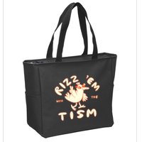 Rizz Em With The Tism Zip Tote Bag