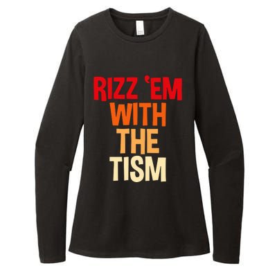 Rizz Em With The Tism Womens CVC Long Sleeve Shirt