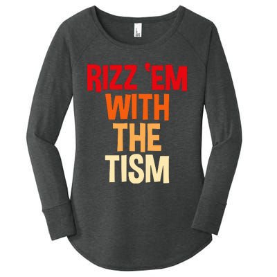 Rizz Em With The Tism Women's Perfect Tri Tunic Long Sleeve Shirt