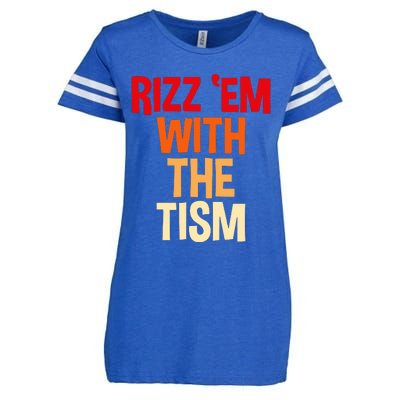 Rizz Em With The Tism Enza Ladies Jersey Football T-Shirt