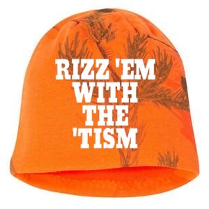 Rizz Em With The Tism Kati - Camo Knit Beanie