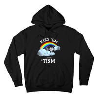 Rizz Em With The Tism Meme Autistic Opossum Tall Hoodie