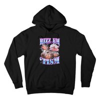 Rizz Em With The Tism Meme Moo Deng Hoodie